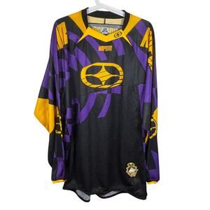 No Fear Elektron Jersey Mens 2XL Black Purple Motocross Dirt Bike Racing